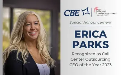 CBE’s CEO, Erica Parks, Recognized as Call Center Outsourcing CEO of the Year 2023